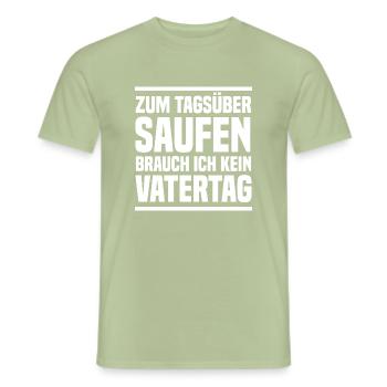 Bier Lustiges Mallorca Party Alkohol Bier Saufen - Männer T-Shirt - Sage - Vorne - AI Model Male 178 light (178cm)