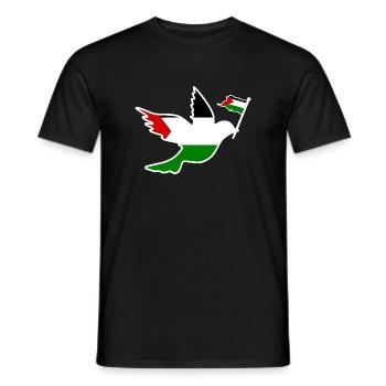Free palestine - T-shirt homme - noir - Devant - AI Model Male 178 light (178cm)