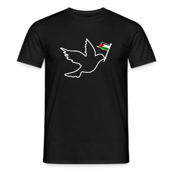 Free palestine - T-shirt homme - noir - Devant - AI Model Male 178 light (178cm)
