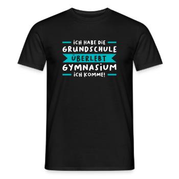 Grundschule Abschluss Grundschule Abschluss Gesche - Männer T-Shirt - Schwarz - Vorne - AI Model Male 178 light (178cm)