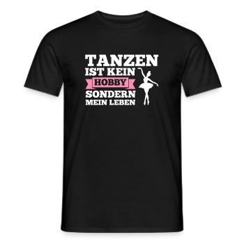 Ballerina Mädchen Balletttanz Geschenk - Männer T-Shirt - Schwarz - Vorne - AI Model Male 178 light (178cm)