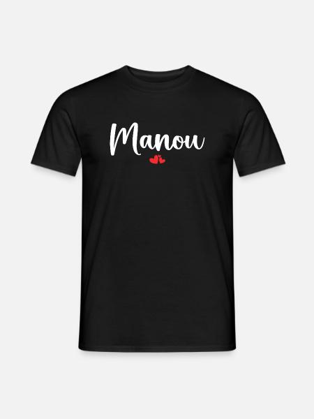 Manou - Men's T-Shirt - black