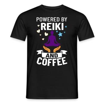 Reiki Guérisseur Énergie Guérison Musique Maître Pierre - T-shirt homme - noir - Devant - AI Model Male 178 light (178cm)
