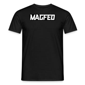 Magfed - T-shirt homme - noir - Devant - AI Model Male 178 light (178cm)