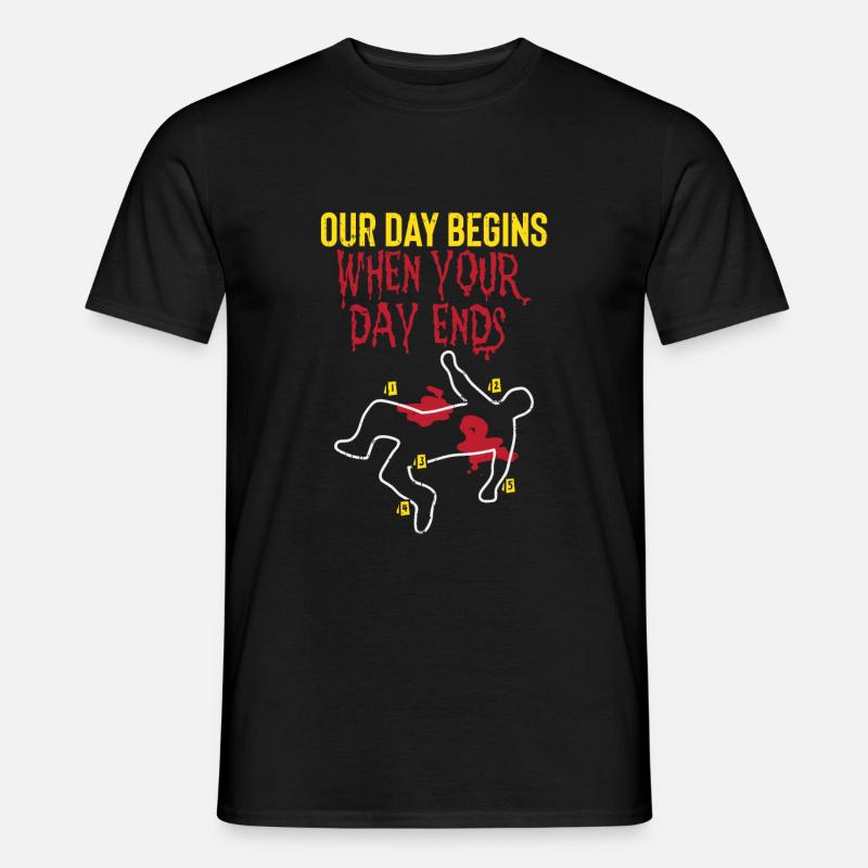ADN de l'enquêteur pathologiste BKA - T-shirt homme - noir