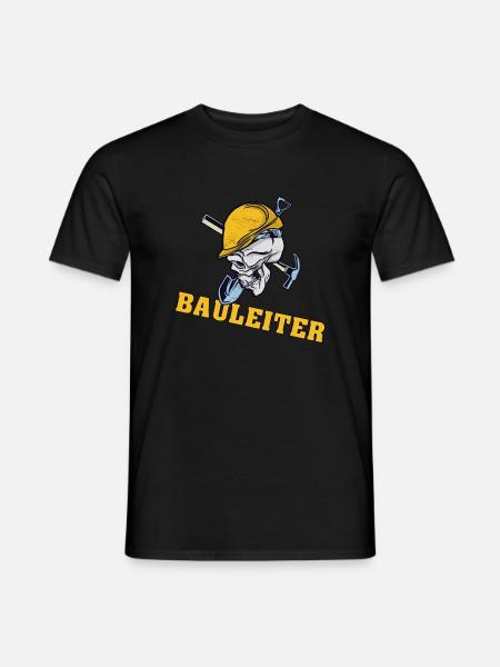 Bauleiter Bauleitung Baustellen Hausbauer Häusleba - Männer T-Shirt - Schwarz