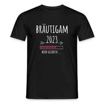 Zukünftiger Bräutigam 2023 Hochzeit Verlobung - Männer T-Shirt - Schwarz - Vorne - AI Model Male 178 light (178cm)