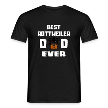 Meilleur Rottweiler Papa Chiens Fête des Pères Rottweiler - T-shirt homme - noir - Devant - AI Model Male 178 light (178cm)