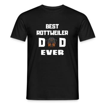 Best Rottweiler Dad of All Time Rottweiler - Men's T-Shirt - black - Front - AI Model Male 178 light (178cm)