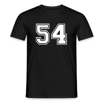 54 - Männer T-Shirt - Schwarz - Vorne - AI Model Male 178 light (178cm)