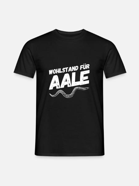 Angler Angeln Lustige Sprüche Aal - Männer T-Shirt - Schwarz