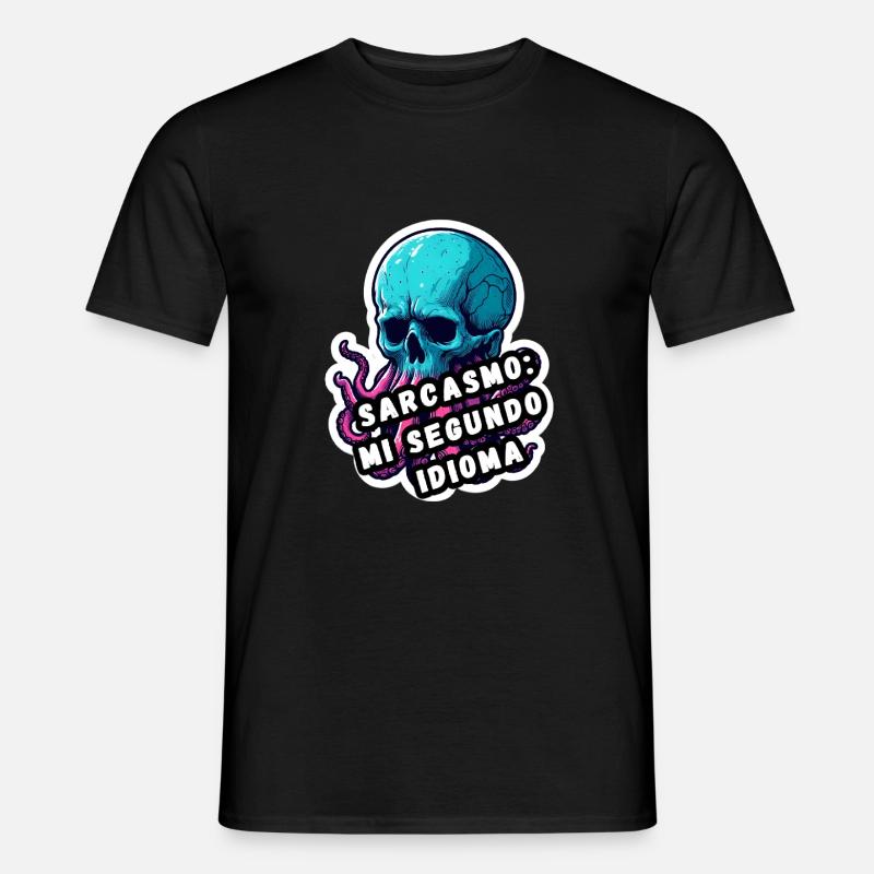 Sarkasmus - Männer T-Shirt - Schwarz