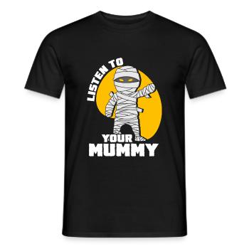 Mummy Creepy Mummies - Men's T-Shirt - black - Front - AI Model Male 178 light (178cm)