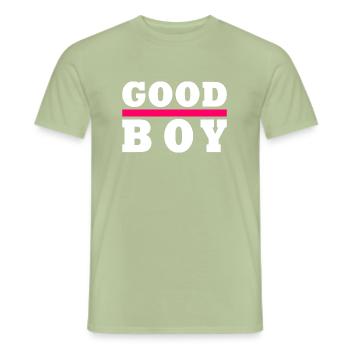 Good boy - Men's T-Shirt - sage - Front - AI Model Male 178 light (178cm)