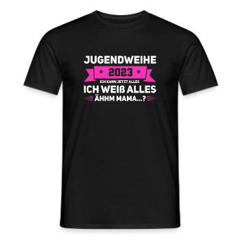 Jugendweihe Party Geschenk - Männer T-Shirt - Schwarz - Vorne - AI Model Male 178 light (178cm)