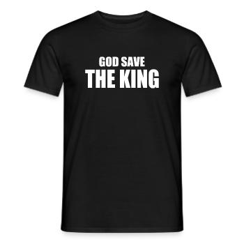 god save the king - T-shirt homme - noir - Devant - AI Model Male 178 light (178cm)