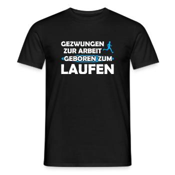 Läufer Sport Marathonläufer Geschenk - Männer T-Shirt - Schwarz - Vorne - AI Model Male 178 light (178cm)