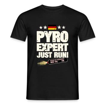 Pyrotechnie - T-shirt homme - noir - Devant - AI Model Male 178 light (178cm)
