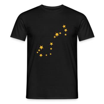 Skorpion Sternbild - Männer T-Shirt - Schwarz - Vorne - AI Model Male 178 light (178cm)