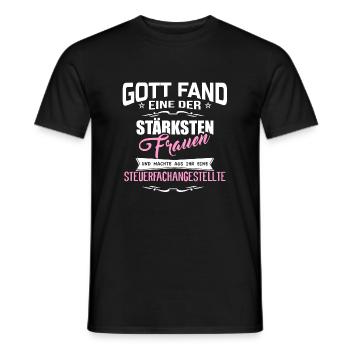 STEUERFACHANGESTELLTE - Männer T-Shirt - Schwarz - Vorne - AI Model Male 178 light (178cm)