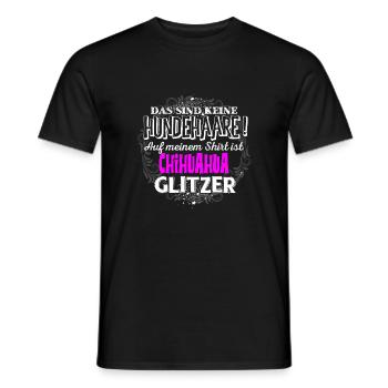 CHIHUAHUA - Glitzer - Männer T-Shirt - Schwarz - Vorne - AI Model Male 178 light (178cm)