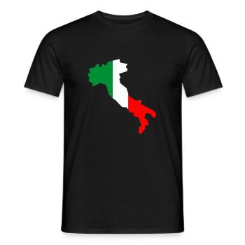 Italy colors undegraded - Men's T-Shirt - black - Front - AI Model Male 178 light (178cm)