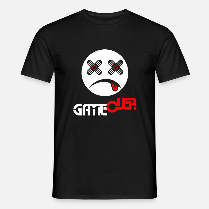SPIEL ÜBER - Männer T-Shirt - Schwarz