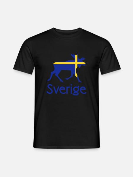 Moose Sweden Scandinavia - Men's T-Shirt - black