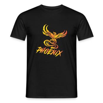 phénix - T-shirt homme - noir - Devant - AI Model Male 178 light (178cm)