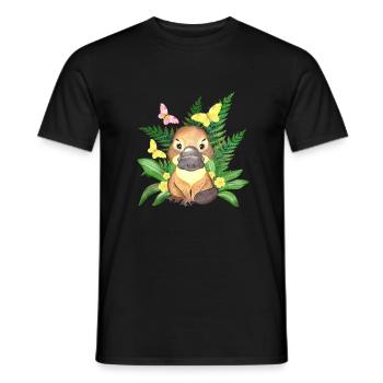 Australien Schnabeltier süß australisch Wappentier - Männer T-Shirt - Schwarz - Vorne - AI Model Male 178 light (178cm)