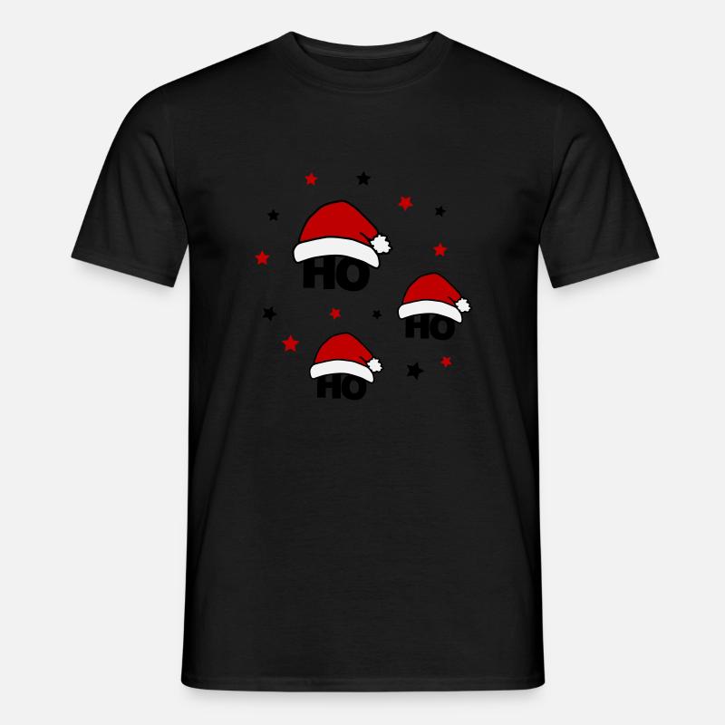 ho ho ho 02 - Männer T-Shirt - Schwarz