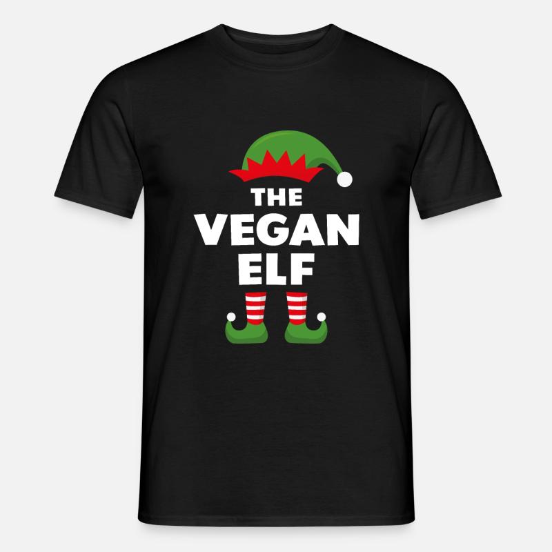 Die vegane Elfe - Männer T-Shirt - Schwarz