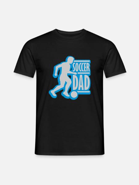 Winner Soccer Dad Logo - Men's T-Shirt - black