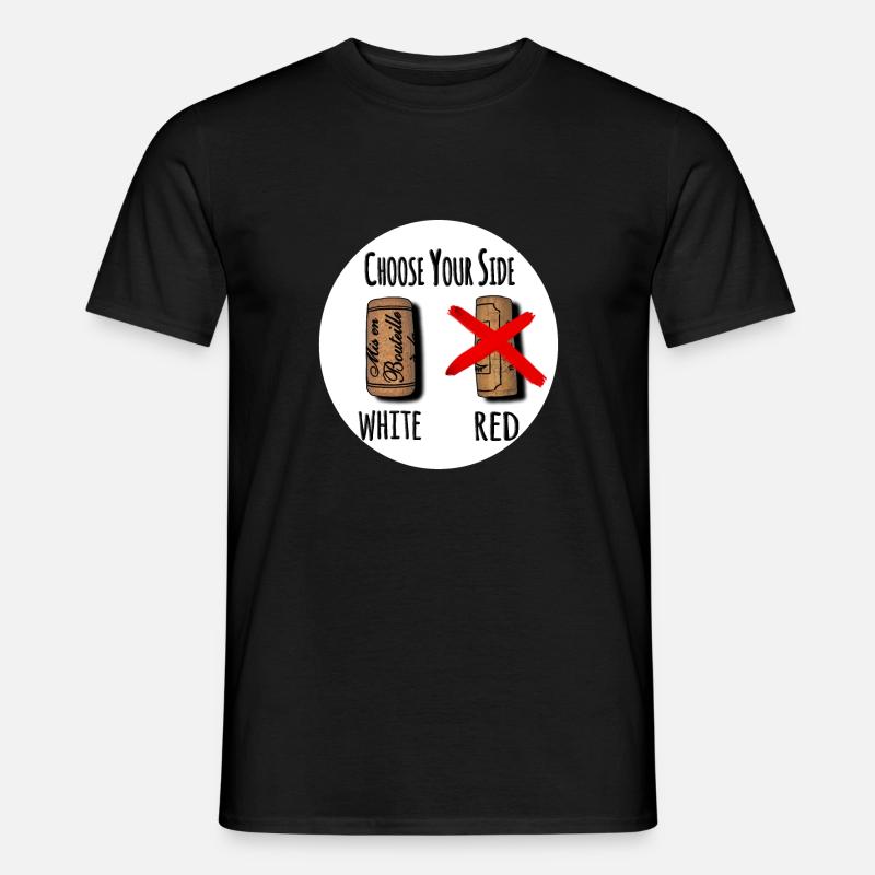 choose your side white - Men's T-Shirt - black