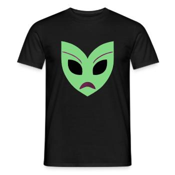 Masque alien - T-shirt homme - noir - Devant - AI Model Male 178 light (178cm)