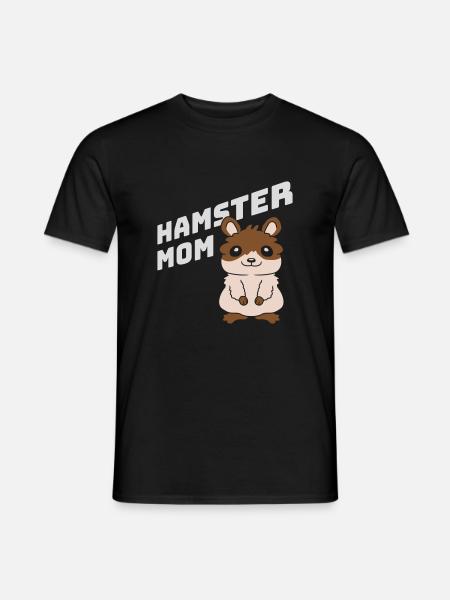 Design Logo Hamster Maman - T-shirt homme - noir