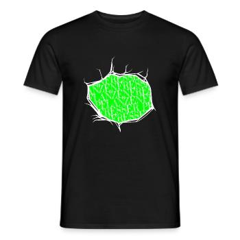 humor veganer veganes essen biologisch vegan - Männer T-Shirt - Schwarz - Vorne - AI Model Male 178 light (178cm)