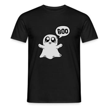Petit fantôme doux - T-shirt homme - noir - Devant - AI Model Male 178 light (178cm)