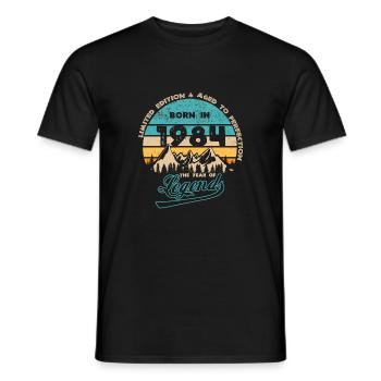 Legends 1984 - Men's T-Shirt - black - Front - AI Model Male 178 light (178cm)