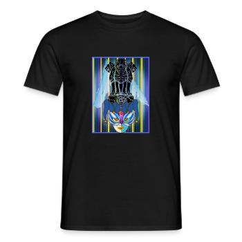 Venise, Italie - T-shirt homme - noir - Devant - AI Model Male 178 light (178cm)