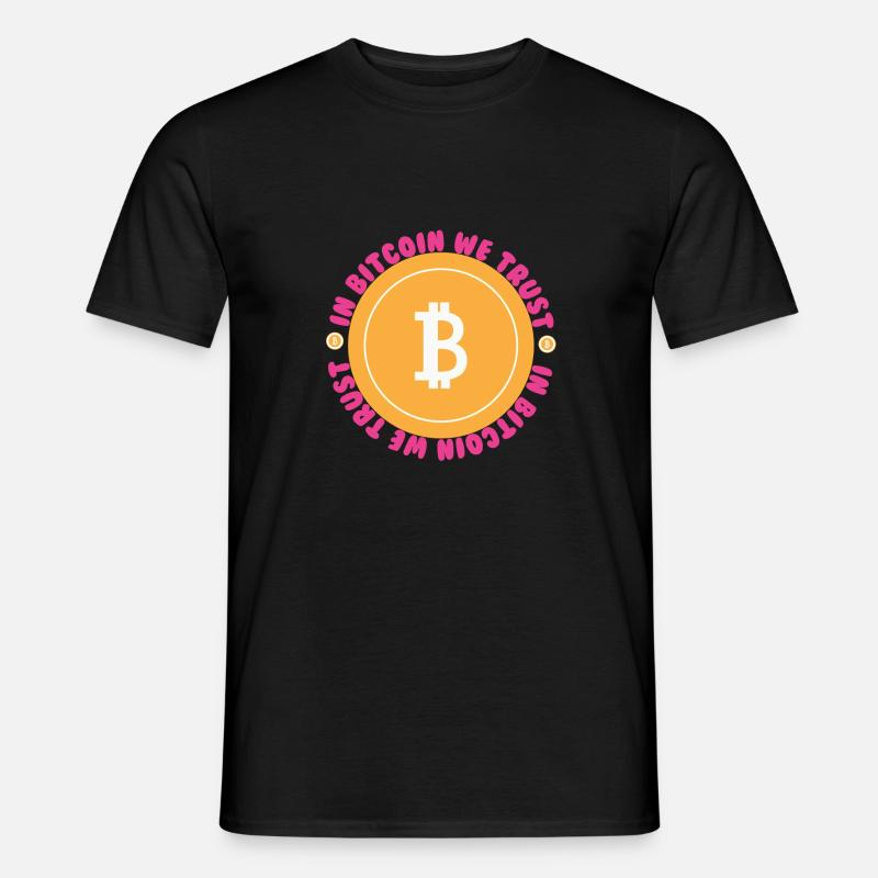 In Bitcoin We Trust - Männer T-Shirt - Schwarz