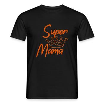 Super Mama - Männer T-Shirt - Schwarz - Vorne - AI Model Male 178 light (178cm)