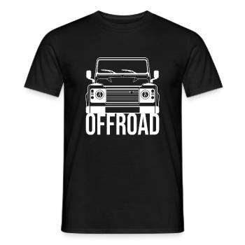 Offroad Landy 4x4 Allrad SUV Geländewagen Land AWD - Männer T-Shirt - Schwarz - Vorne - AI Model Male 178 light (178cm)