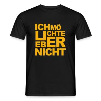 Bartleby der Schreiber - Ich möchte lieber nicht - Männer T-Shirt - Schwarz - Vorne - AI Model Male 178 light (178cm)