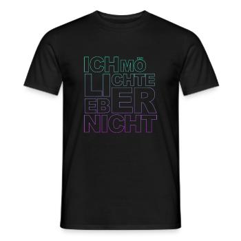 Bartleby der Schreiber - Ich möchte lieber nicht - Männer T-Shirt - Schwarz - Vorne - AI Model Male 178 light (178cm)