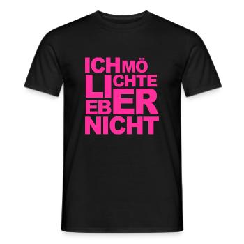 Bartleby der Schreiber - Ich möchte lieber nicht - Männer T-Shirt - Schwarz - Vorne - AI Model Male 178 light (178cm)