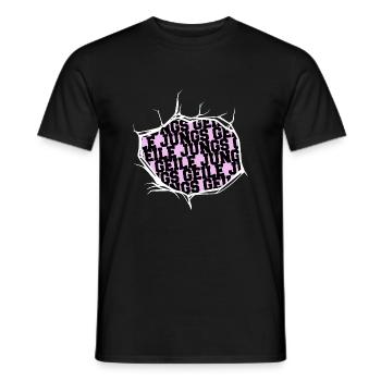 cadeau drôle corné garçon amour corné - T-shirt homme - noir - Devant - AI Model Male 178 light (178cm)