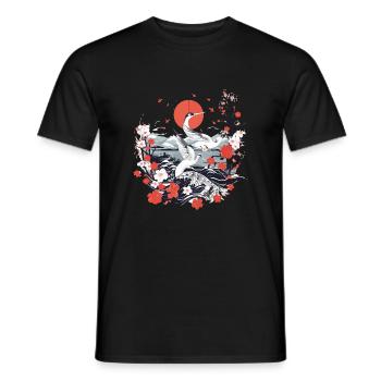 Japanische Folklore - Männer T-Shirt - Schwarz - Vorne - AI Model Male 178 light (178cm)