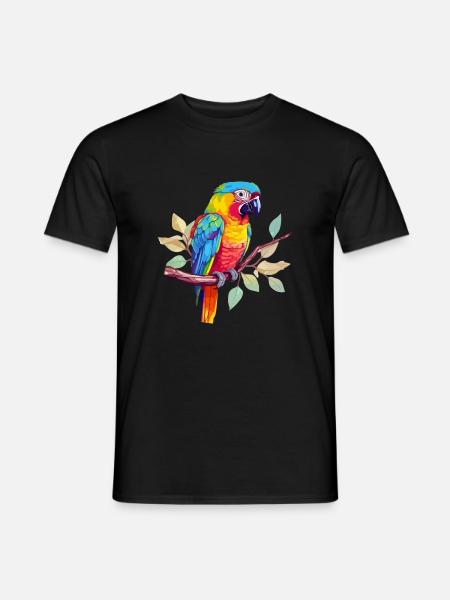 Hacki le perroquet - T-shirt homme - noir