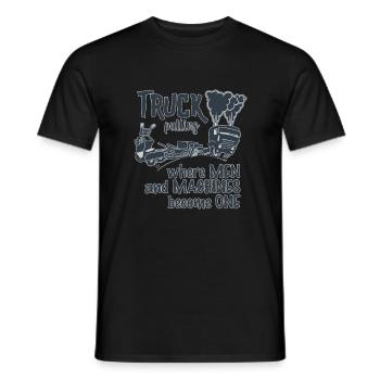 Duotone de traction de camion - T-shirt homme - noir - Devant - AI Model Male 178 light (178cm)